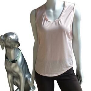 Fabletics Girl Up Almighty Muscle Tank Mesh Women's Size XS Pink